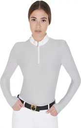 Produktbild von Equestro Reitshirt für Damen aus Fleece in Grau XL