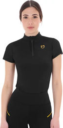 Equestro Reitshirt für Damen aus Micro-Mesh in Schwarz Größe M – Bild 1 von 8