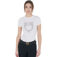 Produktbild von Equestro Reitshirt für Damen in Weiß aus Baumwolle Größe S