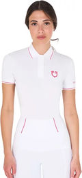 Produktbild von Equestro Reitshirt für Damen in Weiß Größe L für den Sommer