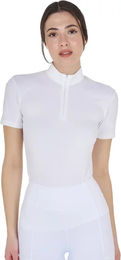 Produktbild von Equestro Reitshirt für Damen in Weiß mit Fleece-Futter Größe L