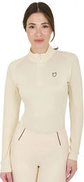Produktbild von Equestro Reitshirt für Damen in Weiß oder Beige Größe M