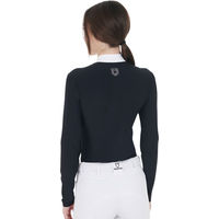 Produktbild von Equestro Reitshirt für Damen Slim Fit aus Baumwolle Weiß XS
