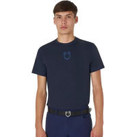 Produktbild von Equestro Reitshirt für Herren aus Baumwolle Blau Größe L