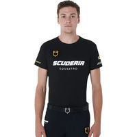 Produktbild von Equestro Reitshirt für Herren aus Baumwolle Schwarz XS