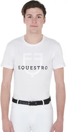 Produktbild von Equestro Reitshirt für Herren aus Baumwolle Weiß XXL