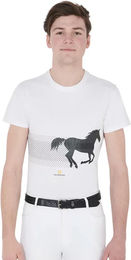Produktbild von Equestro Reitshirt für Herren aus Baumwolle Weiß XXL