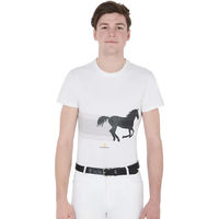 Produktbild von Equestro Reitshirt für Herren aus Baumwolle Weiß XXL
