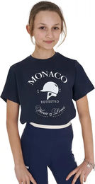 Produktbild von Equestro Reitshirt für Kinder aus Baumwolle Blau 10 Jahre