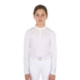 Equestro Reitshirt für Kinder mit Rhinestone-Buttons aus Baumwolle 14 Jahre – Bild 1 von 2