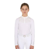 Produktbild von Equestro Reitshirt für Kinder mit Rhinestone-Buttons aus Baumwolle 14 Jahre