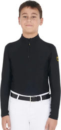 Equestro Reitshirt für Kinder Schwarz 8 Jahre – Bild 1 von 6