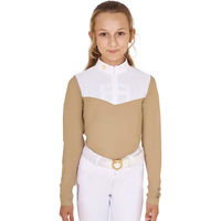 Produktbild von Equestro Reitshirt für Mädchen in Beige Größe 12 Jahre