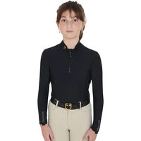 Produktbild von Equestro Reitshirt für Mädchen in Schwarz