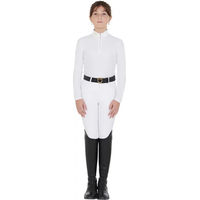 Produktbild von Equestro Reitshirt für Mädchen mit langen Ärmeln aus Fleece in Weiß