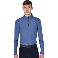 Produktbild von Equestro Reitshirt Herren Winter Langarm Blau Größe M