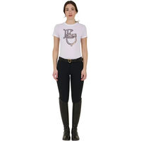 Produktbild von Equestro Reitshirt Lamina Monogram für Damen aus Baumwolle Weiß XL