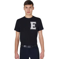 Produktbild von Equestro Reitshirt Monogram für Herren aus Baumwolle Schwarz XXL
