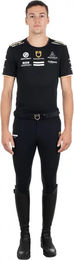 Produktbild von Equestro Reitshirt Multi Logo für Herren in Schwarz Größe S
