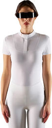 Produktbild von Equestro Reitshirt Polo Damen Weiß Größe S