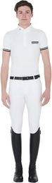 Produktbild von Equestro Reitshirt Polo für Herren in Weiß Größe S