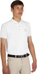Equestro Reitshirt Polo-Shirt für Herren in Weiß Größe M – Bild 1 von 1