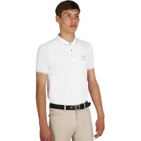 Produktbild von Equestro Reitshirt Polo-Shirt für Herren in Weiß Größe M