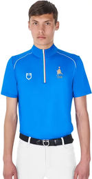 Produktbild von Equestro Reitshirt Polo Technik für Herren in Blau Größe S