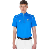Produktbild von Equestro Reitshirt Polo Technik X Fise für Herren in Blau Größe L