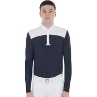 Produktbild von Equestro Reitshirt Poloshirt für Herren in Weiß Größe XS