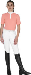 Produktbild von Equestro Reitshirt Poloshirt für Mädchen Rosa Größe 12 Jahre