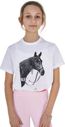 Equestro Reitshirt Ready To The Party aus Baumwolle für Kinder 12 Jahre Weiß – Bild 1 von 6