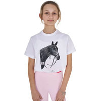 Produktbild von Equestro Reitshirt Ready To The Party für Kinder aus Baumwolle Weiß