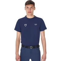Produktbild von Equestro Reitshirt T-Shirt für Herren aus Baumwolle Blau Größe S