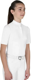 Produktbild von Equestro Reitshirt Turnier-Poloshirt für Mädchen in Weiß