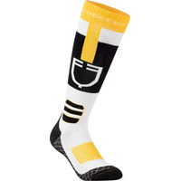 Produktbild von Equestro Reitsocken aus atmungsaktivem Stoff Unisex Gelb Weiß Größe M