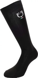 Equestro Reitsocken Italian Flag Unisex Schwarz Größe L – Bild 1 von 4