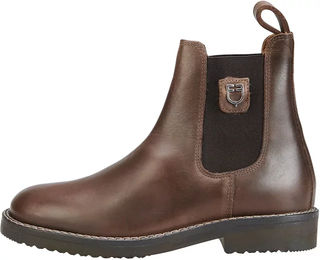 Produktbild von Equestro Reitstiefel aus Leder in Braun mit rutschfester Gummisohle Unisex Größe 46