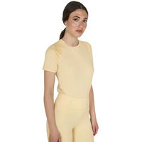Produktbild von Equestro Reittrainingsshirt Damen Sommer Beige Größe S