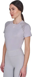 Produktbild von Equestro Reittrainingsshirt Damen Sommer Grau Größe S