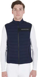 Produktbild von Equestro Reitweste für Herren aus winddichtem und wasserabweisendem Material in Blau Größe S