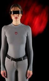 Produktbild von Equestro Rider Technology Baselayer Reitshirt Damen Grau Größe M