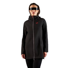 Equestro Ridertech Wasserdichte Technische Lange Reitjacke für Damen in Schwarz Größe S – Bild 1 von 9