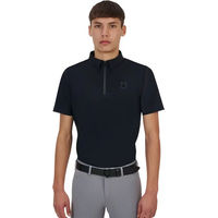 Produktbild von Equestro Ridertechnology Turnier-Poloshirt für Herren in Schwarz Größe M