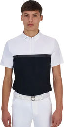 Produktbild von Equestro Ridertechnology Turnier-Poloshirt für Herren in Weiß Größe M