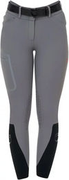 Produktbild von Equestro Ridertechnology Turnierhose Damen mit Mid Grip Silikon in Grau