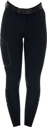 Produktbild von Equestro Ridertechnology Turnierhose Damen mit Mid Grip Silikon in Schwarz Größe 38