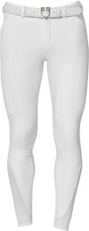 Equestro Ridertechnology Turnierhose Full Grip Reithose für Herren in Weiß Größe 42 – Bild 1 von 1
