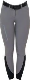 Produktbild von Equestro Ridertechnology Turnierhose Mid Grip Reithose Damen Grau Größe 36