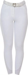 Produktbild von Equestro Ridertechnology Turnierhose Mid Grip Reithose Damen Weiß Größe 38